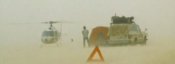 Tormenta del desierto durante el Dakar 1986 en África