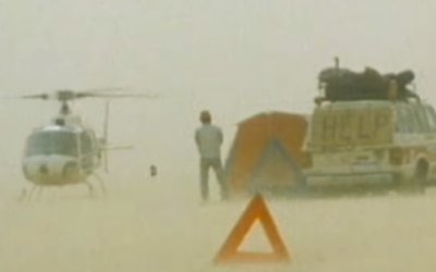 La brutal tormenta de arena durante el Dakar 1983 en África