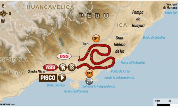 Recorrido de la segunda etapa del Rally Dakar 2018, Pisco-Pisco