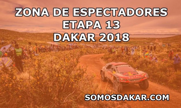Las zonas de espectadores de la etapa 13 del Dakar 2018: San Juan – Córdoba