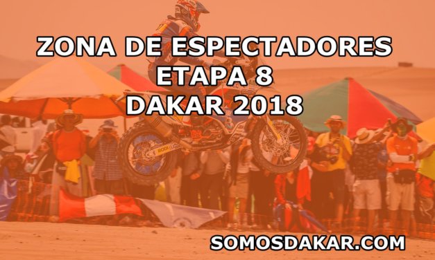 Zonas de espectadores de la Etapa 8 del Dakar 2018: Uyuni-Tupiza