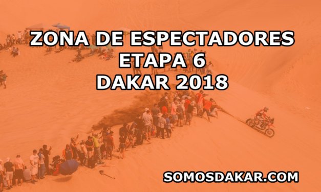 Zonas de espectadores de la etapa 6, Arequipa – La Paz, Dakar 2018