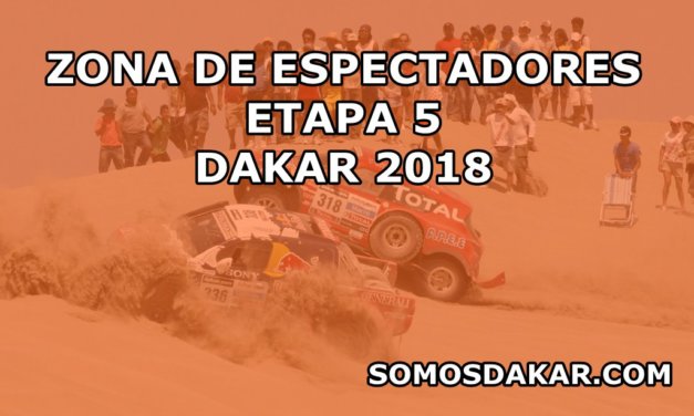 Dakar 2018: Zonas de espectadores para la Etapa 5 San Juan de Marcona-Arequipa