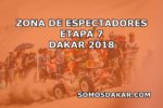 Zonas de espectadores etapa 7 Dakar 2018