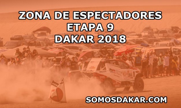 Zonas de espectadores de la etapa 9 del Dakar 2018: Tupiza-Salta