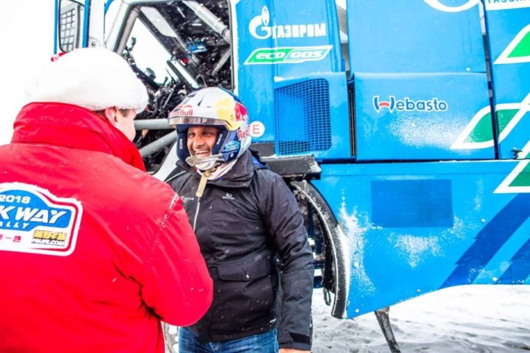 Al-Attiyah probó un Kamaz en Rusia