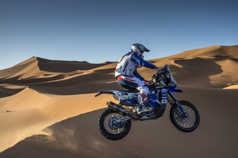 El Merzouga Rally 2018 con varios candidatos en moto