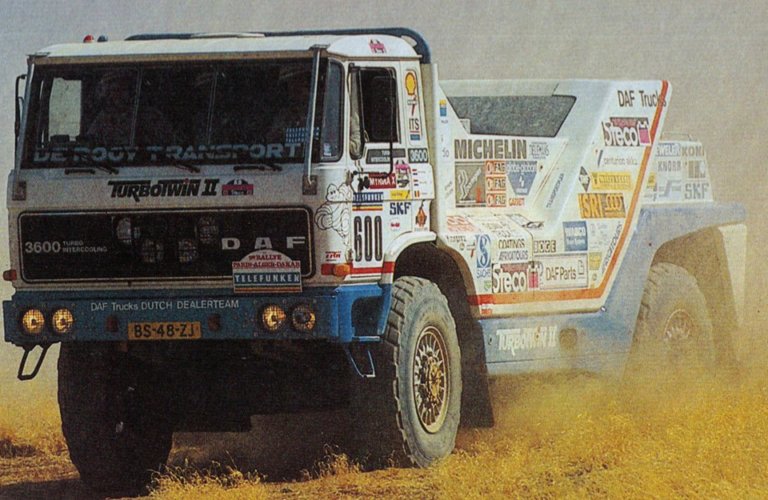 DAF Turbo Twin, los camiones más poderosos de la historia dakariana