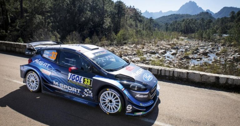 Evans marca el ritmo tras el primer día de acción en Córcega