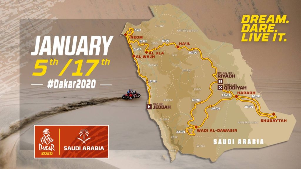 El recorrido completo del Rally Dakar 2020