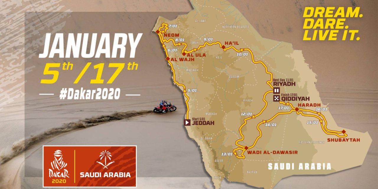 El recorrido completo del Rally Dakar 2020