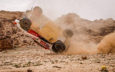 Secuencia de fotos: así fue el aparatoso accidente de Lategan