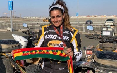 Suany Martínez y su padre Leonardo lograron terminar el Dakar 2021 con éxito