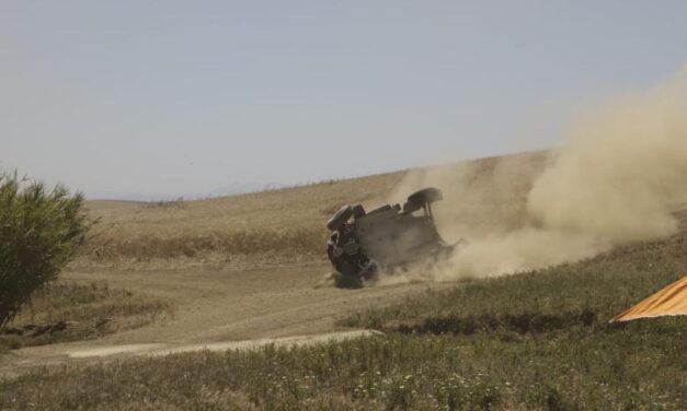 Fotos: Khalifa Al-Attiyah volcó, pero fue asistido y pudo continuar