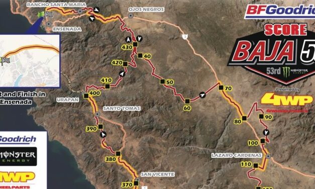 Recorrido y mapa de la Baja 500 2021