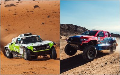 Lucio Álvarez y Sebastián Halpern sumaron sus primeros puntos en el Mundial de Rally Raid