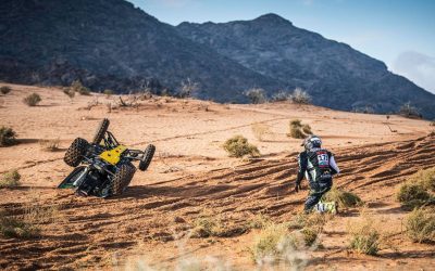 Video: La dura caída de Giovanni Enrico en la Etapa 1B del Dakar 2022