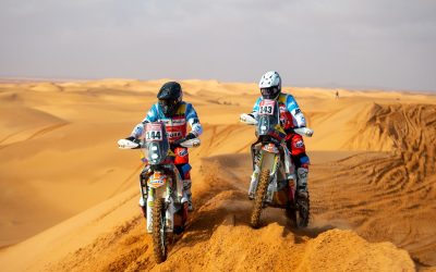 El equipo Puga, Padre e Hijo, superó la etapa más desafiante del Dakar 2022