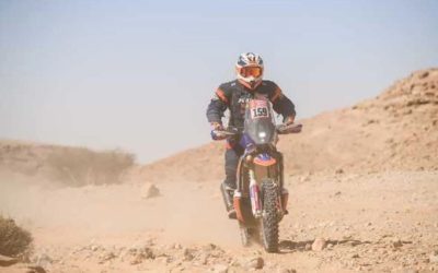 Mauricio Cueva no baja los brazos en el Dakar 2022