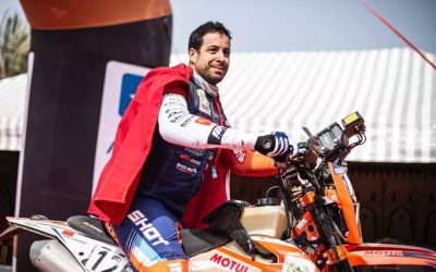 Andalucía Rally: El marroquí Amine Echiguer se proclama campeón del mundo en la categoría Moto Rally 3
