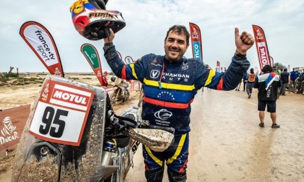 El venezolano Nicolás Cardona completó el Dakar 2023