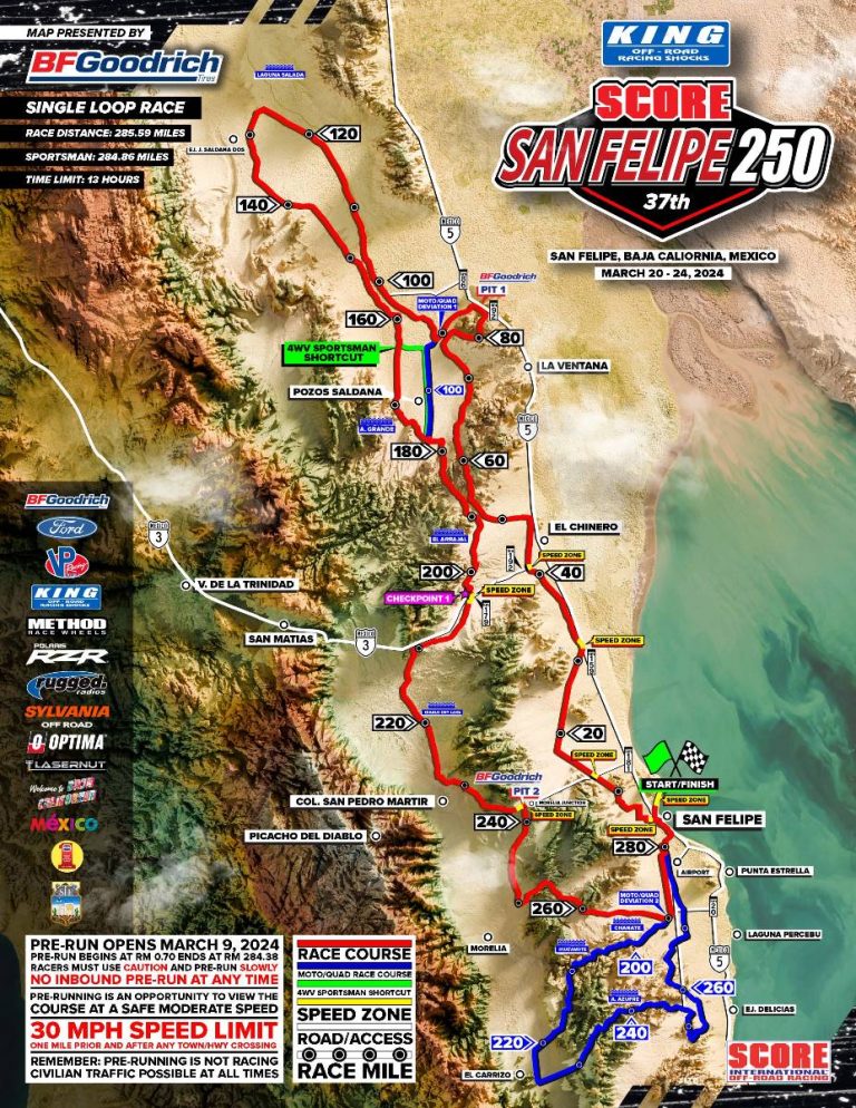 Baja 250 San Felipe 2024 Map Fern Orelie