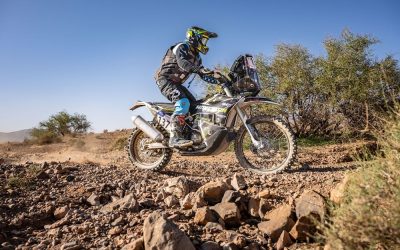 Gustavo Milutín está a una etapa de finalizar el Rally de Marruecos