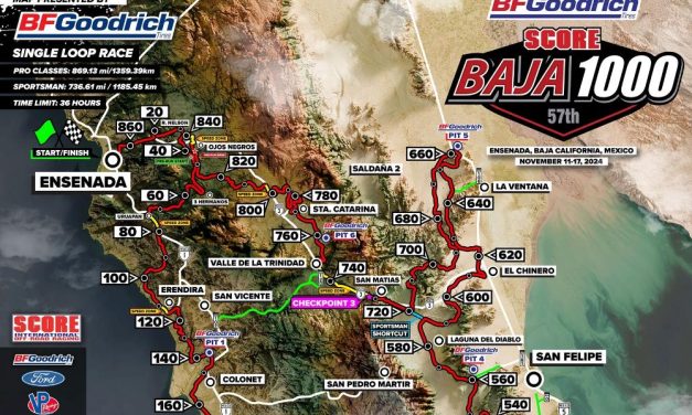 Así será el recorrido de la Baja 1000 2024 y los lugares por los que pasarán los vehículos