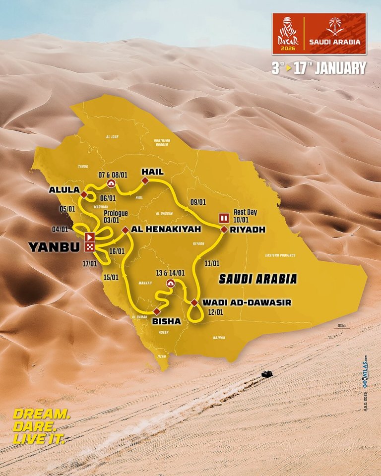 mapa dakar 2025 oficial web