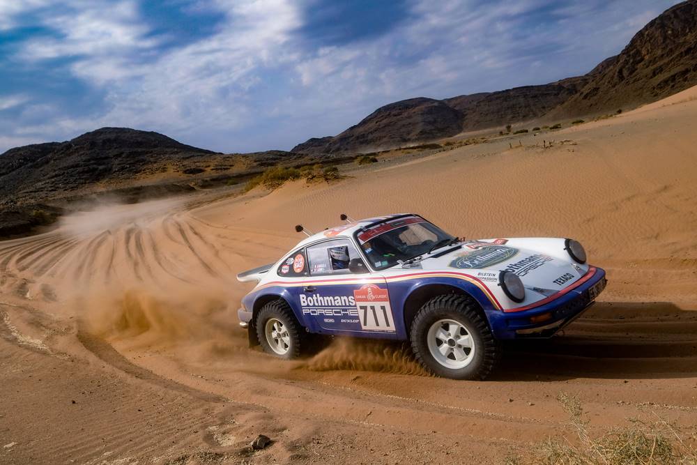 711 LAURY Philippe (fra), BACHELIER Jean-Joseph (fra), Team Logistic Rallye, Porsche, Dakar Classic, action